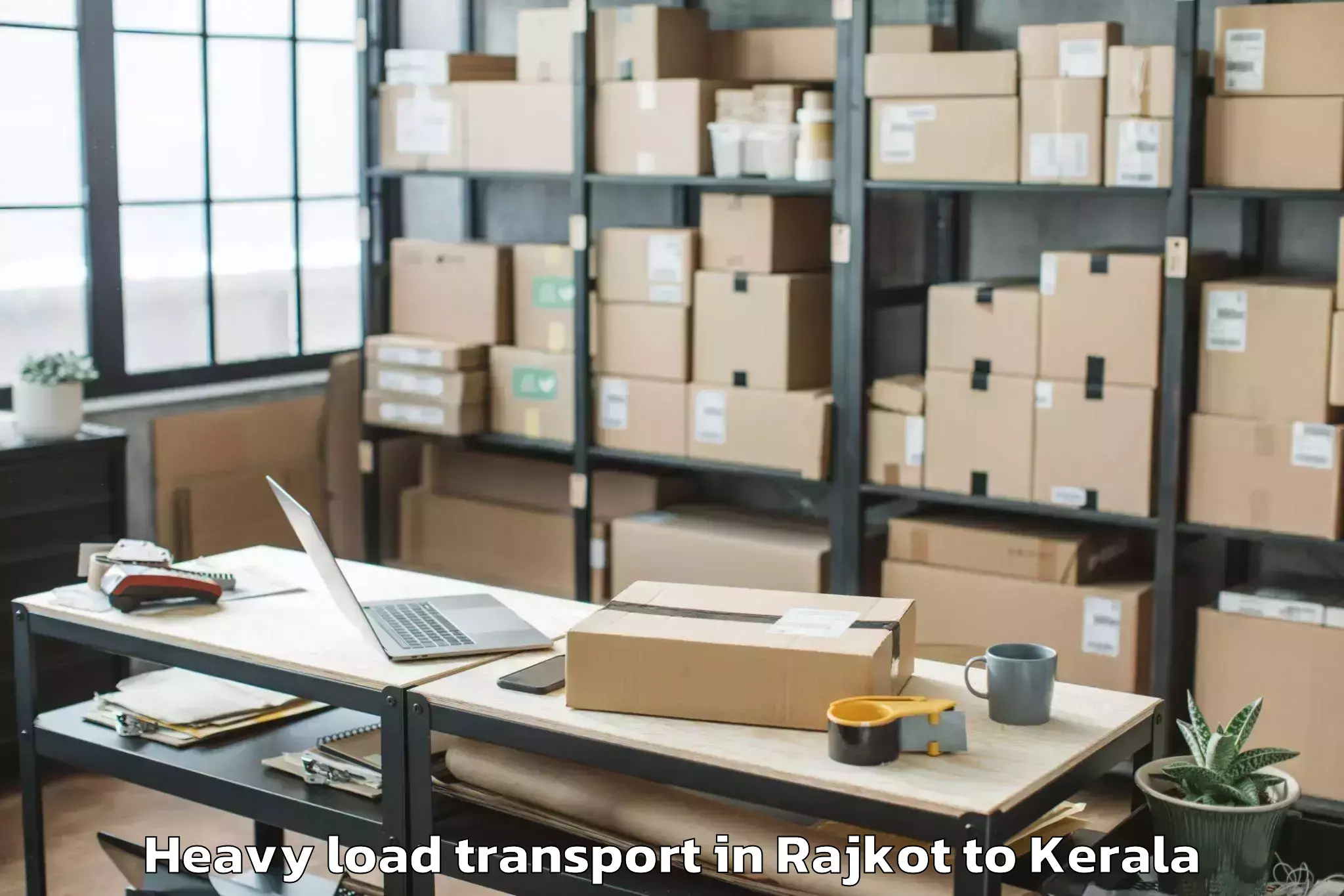 Efficient Rajkot to Kottayam Heavy Load Transport